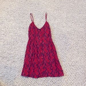 Blue life red Paloma dress